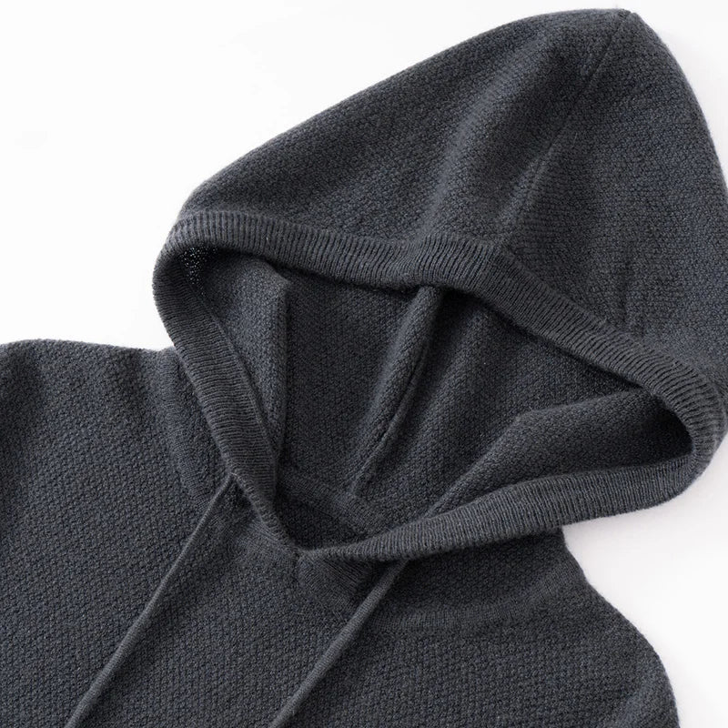 Luxurious Cashmere Hooded Pullover