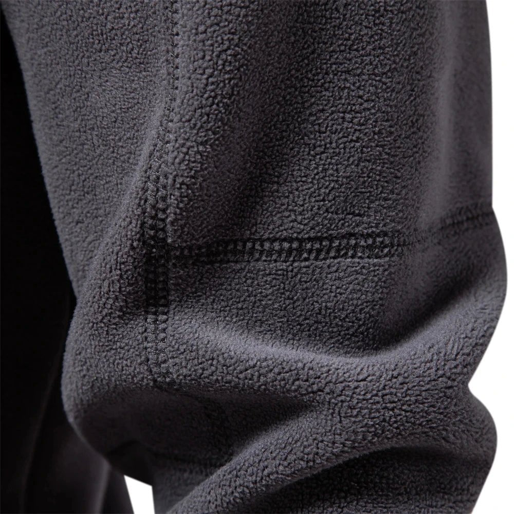 Straight Collar Fleece Pullover